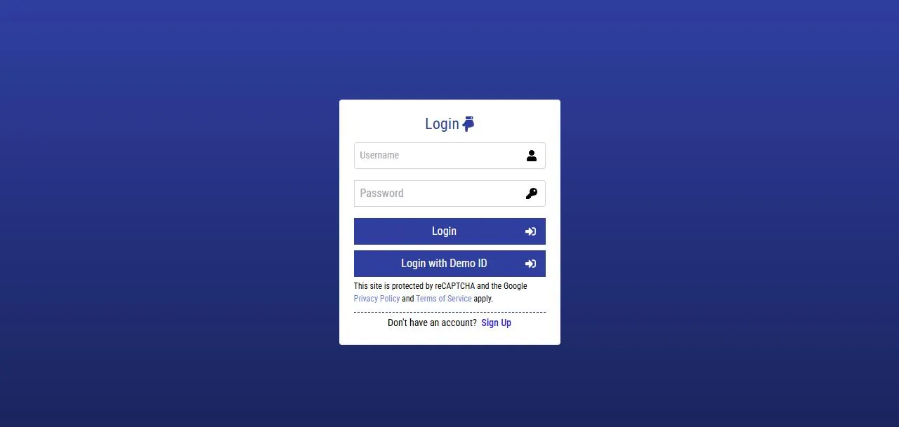 99Xch — home screen of the live demo